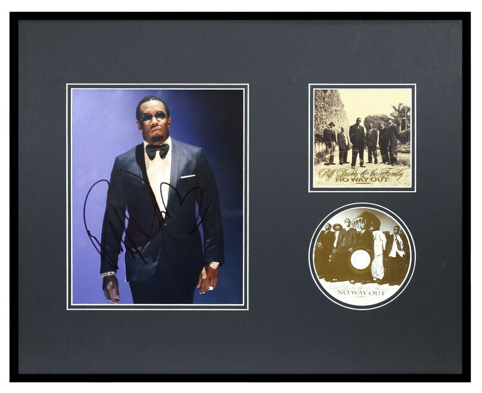 P Diddy Puff Daddy Signed Framed 16x20 No Way Out CD & Photo Display AW