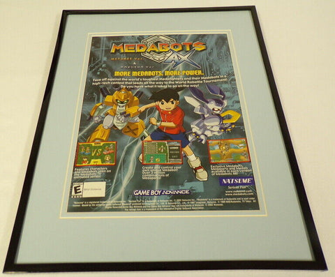 Medabots 2002 Game Boy Advance Framed 11x14 ORIGINAL Advertisement 