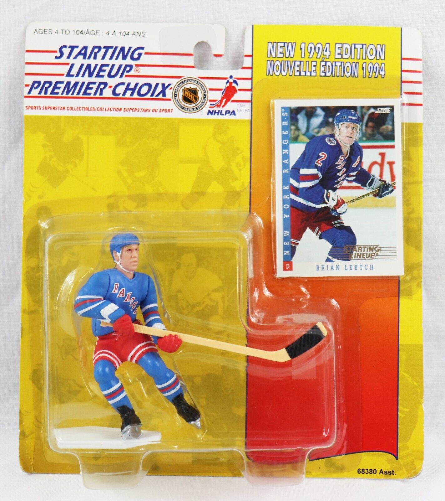 VINTAGE 1994 Starting Lineup SLU Action Figure Brian Leetch Rangers