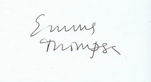 Emma Thompson Signed Vintage 3x5 Index Card JSA Harry Potter Nanny McPhee