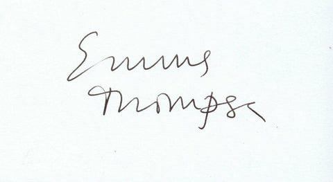 Emma Thompson Signed Vintage 3x5 Index Card JSA Harry Potter Nanny McPhee