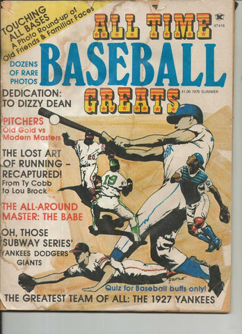 ORIGINAL Vintage Summer 1975 All Time Baseball Greats Magazine