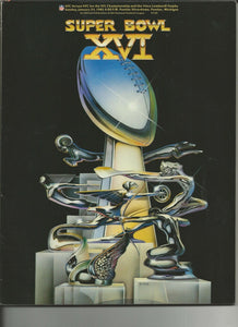 ORIGINAL Vintage 1981 Super Bowl XVI Game Program 49ers vs Bengals Joe Montana