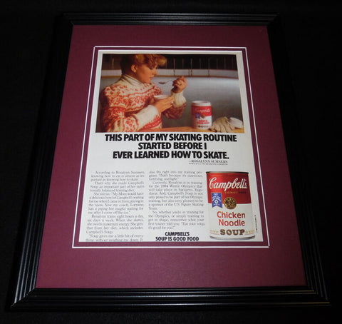 Rosalynn Sumners 1982 Campbell's Soup Framed 11x14 ORIGINAL Advertisement