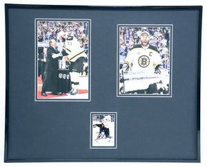 Zdeno Chara Signed Framed 16x20 Photo Display Bruins Stanley Cup