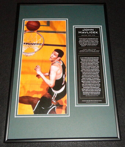 John Havlicek Boston Celtics Framed 12x18 Photo Display