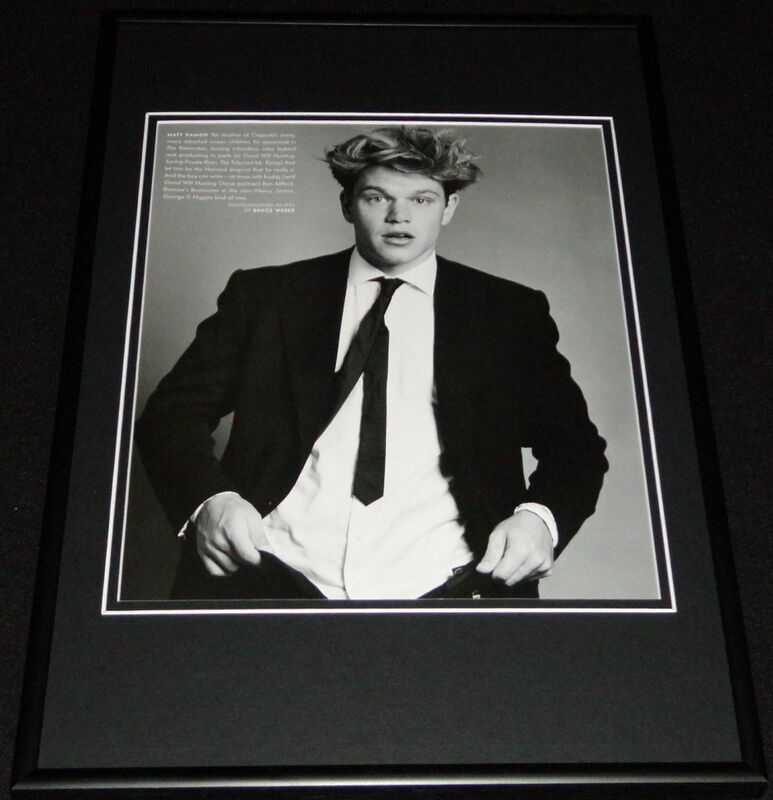 Matt Damon 1997 Framed 12x18 Photo Display