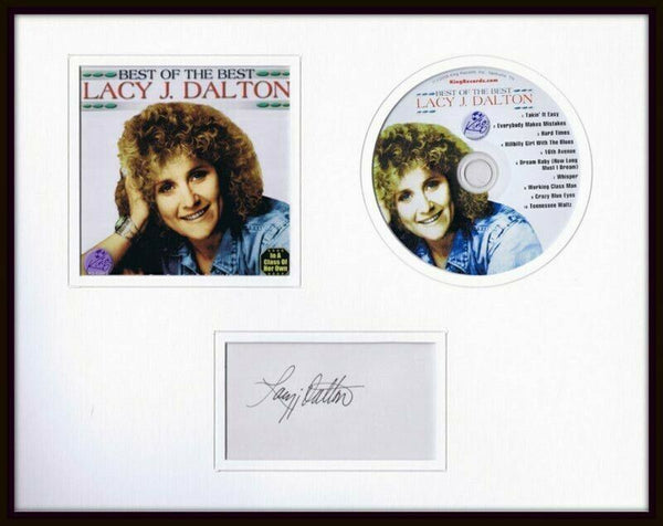 Lacy J Dalton Signed Framed 11x14 Best of the Best CD & Photo Display