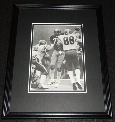 Mean Joe Greene Steelers vs Broncos Framed 11x14 Photo Display 