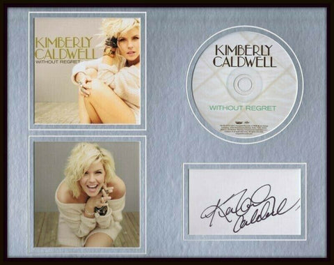 Kimberly Caldwell Signed Framed 11x14 Photo & CD Display American Idol