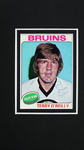 Terry O'Reilly Fight Signed Framed 16x20 Poster Photo Display Bruins