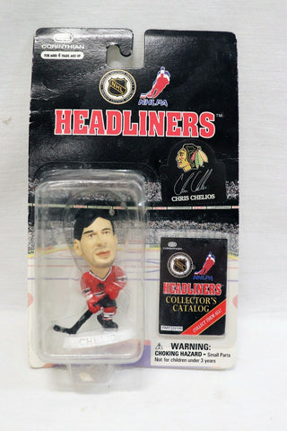 VINTAGE SEALED 1996 Corinthian Headliners Chris Chelios Action Figure Blackhawks