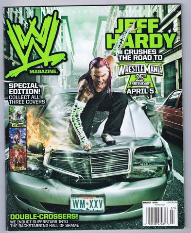 ORIGINAL Vintage March 2009 WWE Magazine Jeff Hardy