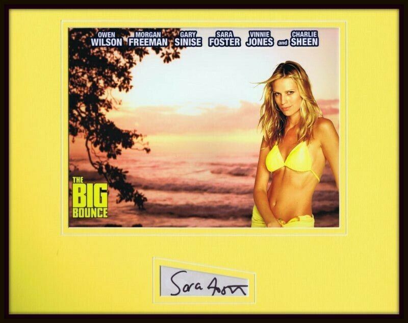 Sara Foster Signed Framed 11x14 Photo Display JSA The Big Bounce