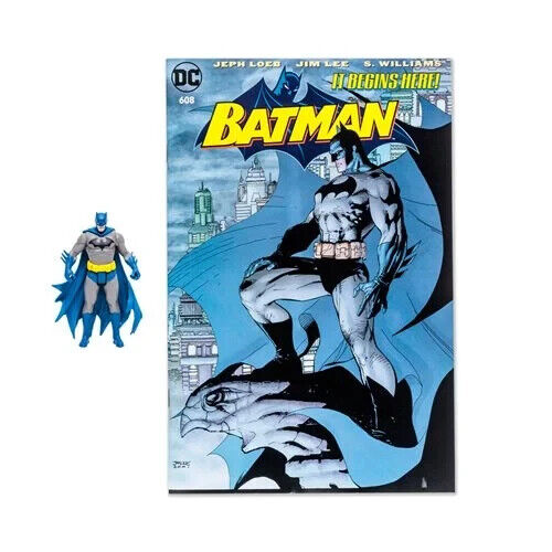 NEW SEALED 2022 McFarlane Batman: Hush 3-Inch Action Figure w/ 608 Comic Book