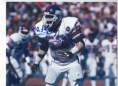 Harry Carson Signed 8x10 Photo NY Giants