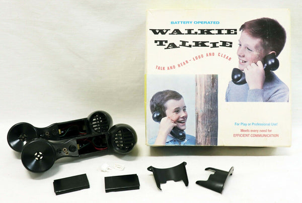 VINTAGE Brumberger Battery Operated Walkie Talkie Set w/ 2 phones Modell 250