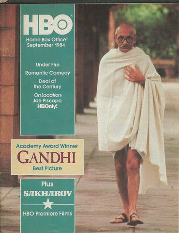 ORIGINAL Vintage Sep 1984 HBO Guide Magazine Gandhi Big Chill