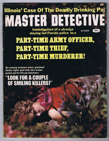 ORIGINAL Vintage October 1968 Master Detective Magazine GGA