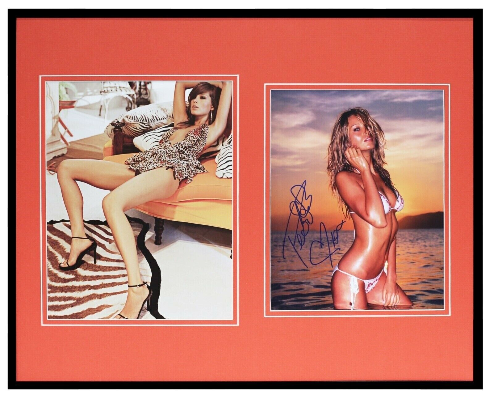 Petra Nemcova Signed Framed 16x20 Photo Set AW 