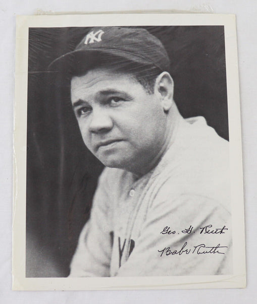 SEALED Babe Ruth Facsimile Signed 8x10 Photo Marvin Hecht Official Yankees