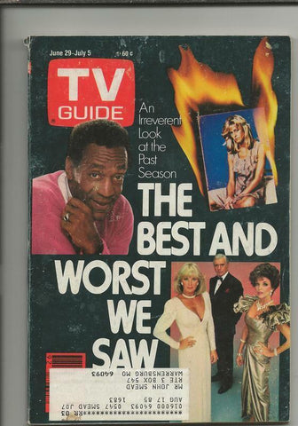 ORIGINAL Vintage June 29, 1985 TV Guide Magazine Bill Cosby Show Dallas