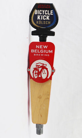 VINTAGE New Belgium Bicycle Kick Kolsch Beer Keg Tap Handle