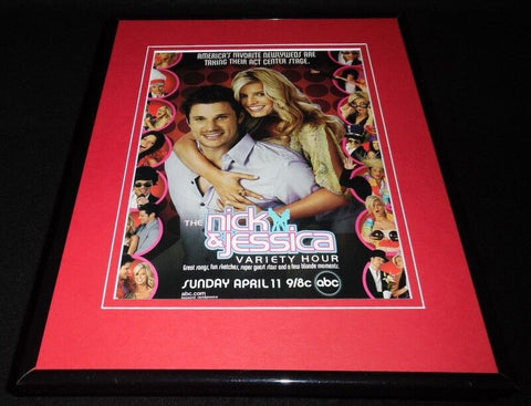 Nick & Jessica Simpson Variety Hour 2004 Framed 11x14 ORIGINAL Advertisement 