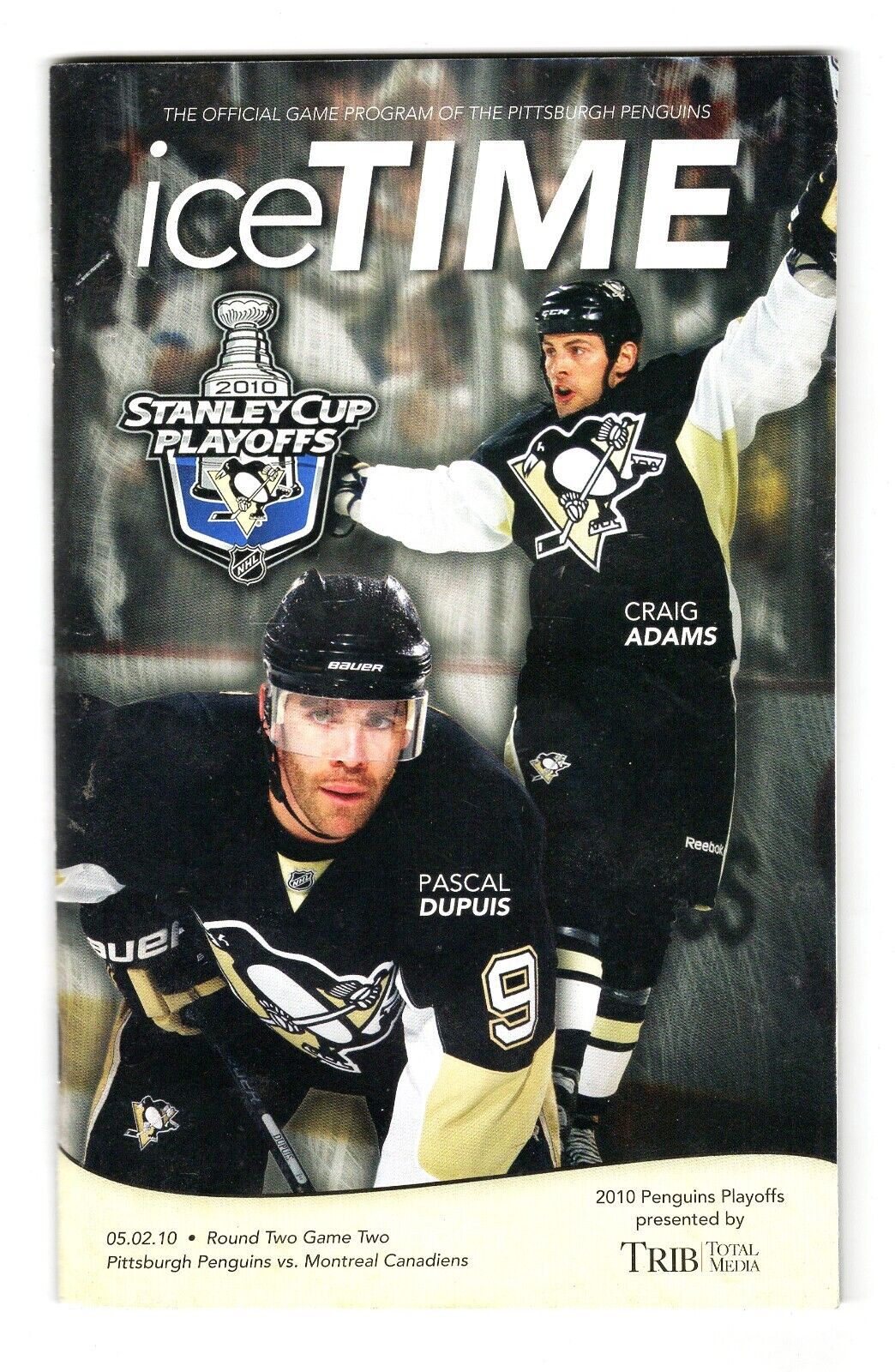 VINTAGE May 2 2010 Pittsburgh Penguins vs Montreal Canadiens Playoff Program