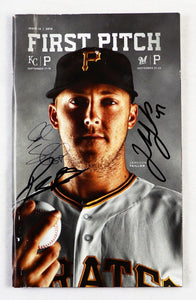 VINTAGE 2018 Pittsburgh Pirates vs KC Royals Signed Program Jacob Stallings + 2