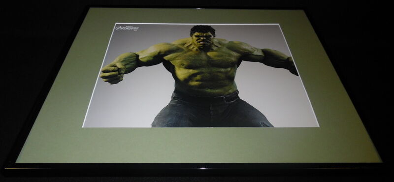 Avengers Hulk Flexing Bruce Banner Mark Ruffalo Framed 16x20 Poster Display 