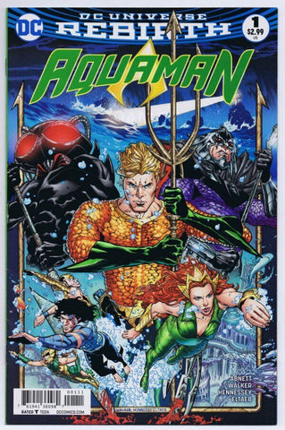 Aquaman #1 Rebirth ORIGINAL Vintage 2016 DC Comics 