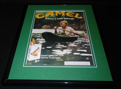 1980 Camel Lights Cigarettes Framed 11x14 ORIGINAL Vintage Advertisement B