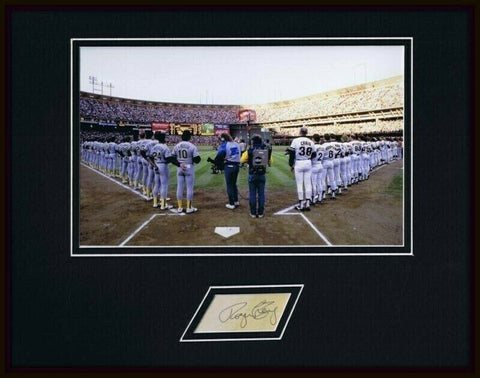 Roger Craig Signed Framed Photo Display Giants 1989 Earthquake World Series