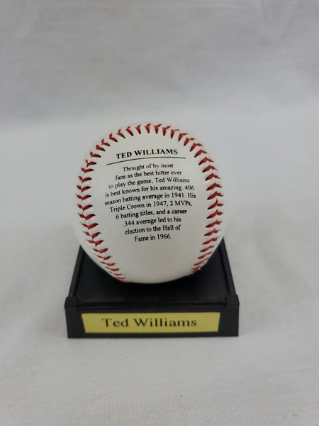 Ted Williams Record Breakers of Baseball Facsimile Signed Baseball