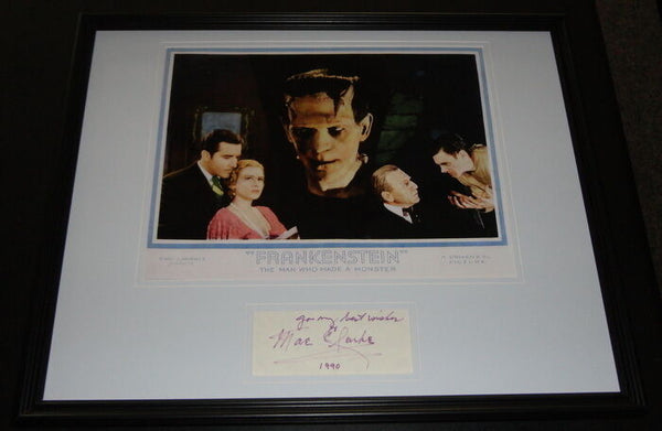 Mae Clarke Signed Framed 16x20 Frankenstein Poster Display 