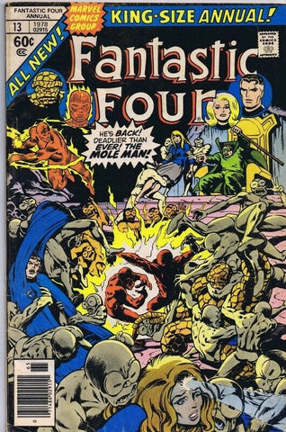 Fantastic Four Annual #13 ORIGINAL Vintage 1978 Marvel Comics Mole Man