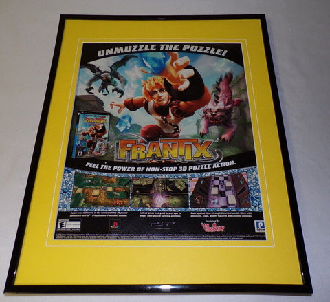 Frantix 2005 PSP Framed 11x14 ORIGINAL Vintage Advertisement