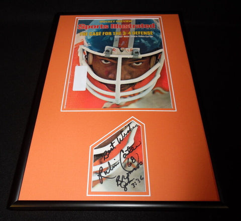 Rubin Carter Signed Framed 1977 Sports Illustrated Cover Display Broncos