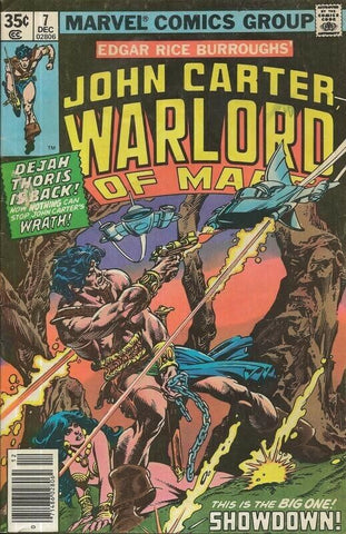 John Carter Warlord of Mars #7 ORIGINAL Vintage 1977 Marvel Comics