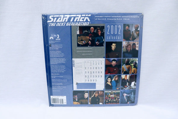 VINTAGE SEALED 2002 Star Trek Next Generation Calendar 