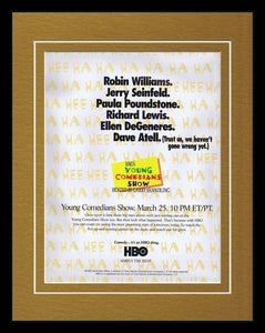 1995 HBO Young Comedians Show 11x14 Framed ORIGINAL Advertisement Jerry Seinfeld