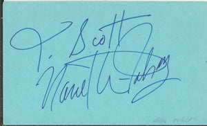 Nanette Fabray Signed 3x5 Index Card One Day at a Time