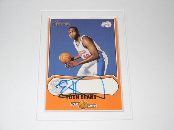 Elton Brand Signed Framed 11x17 Photo Display TOPPS Duke