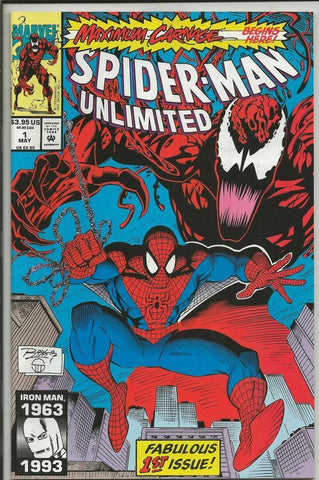 Spiderman Unlimited #1 ORIGINAL Vintage 1993 Marvel Comics 1st Shriek