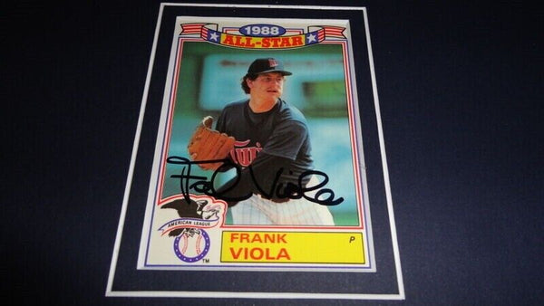 Frank Viola Signed Framed 11x17 Photo Display Minnesota Twins