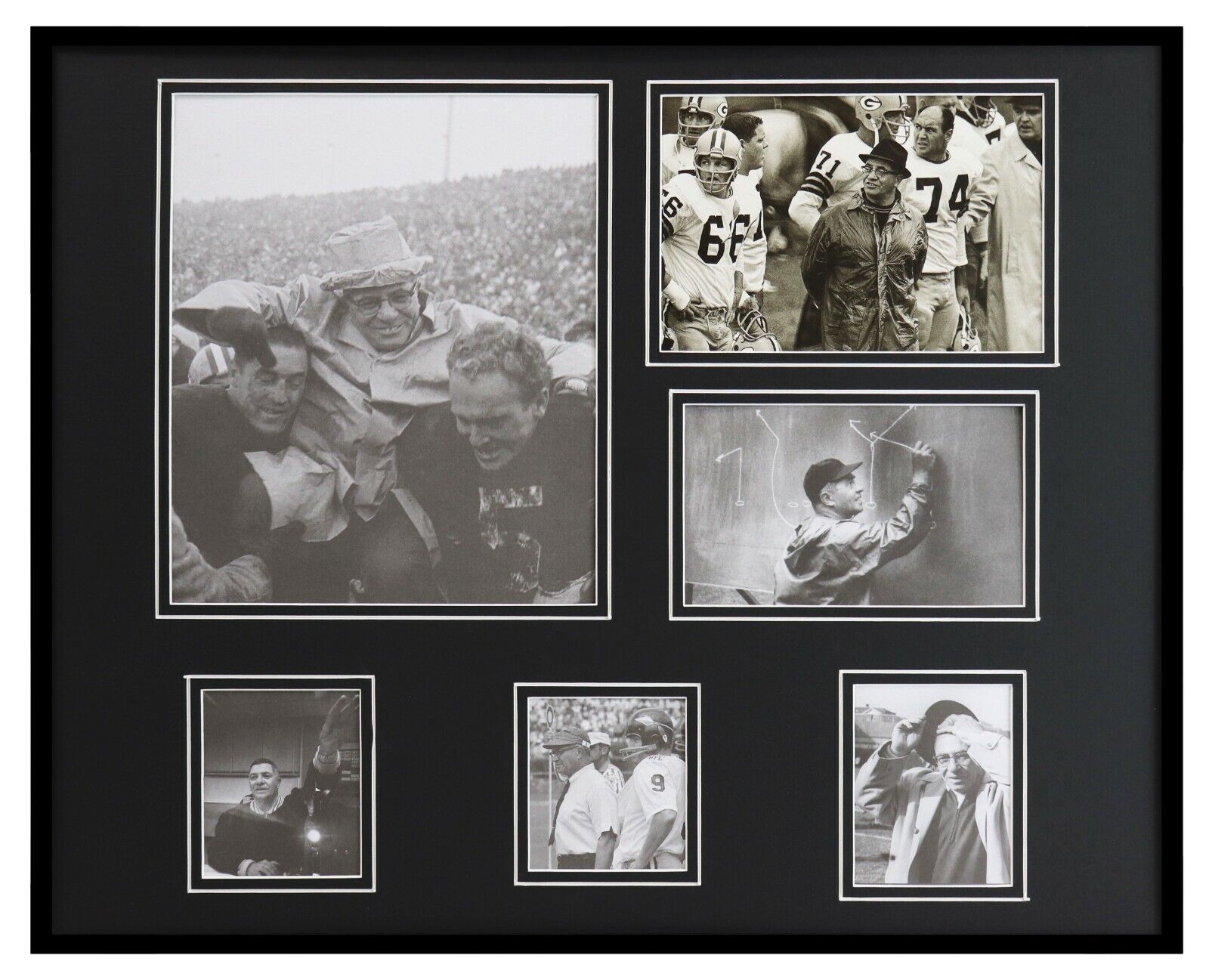 Coach Vince Lombardi Framed 16x20 Photo Collage Green Bay Packers