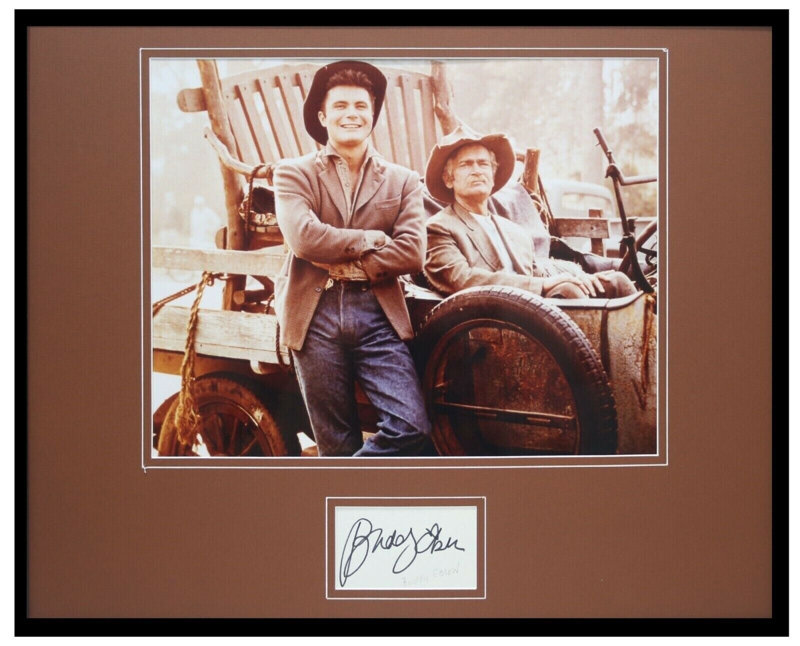 Buddy Ebsen Signed Framed 16x20 Photo Display Beverly Hillbillies Jed Clampett