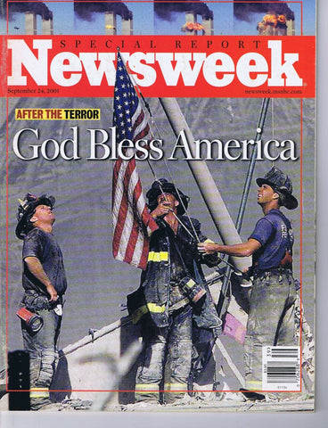 ORIGINAL Vintage Sep 24 2001 Newsweek Magazine 9/11/01 FDNY Flag Raise Cover