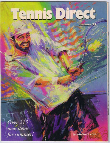 ORIGINAL Vintage 1999 Tennis Direct Catalog Andre Agassi Cover RARE